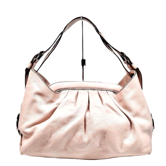 Fendi Handbags - Authentic FENDI Pink Leather Shoulder Bag Buckle Strap Purse